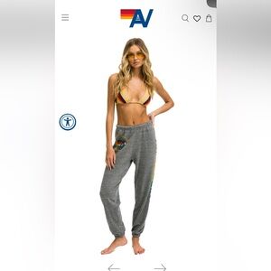 Worn once aviator nation rainbow sweatpants.